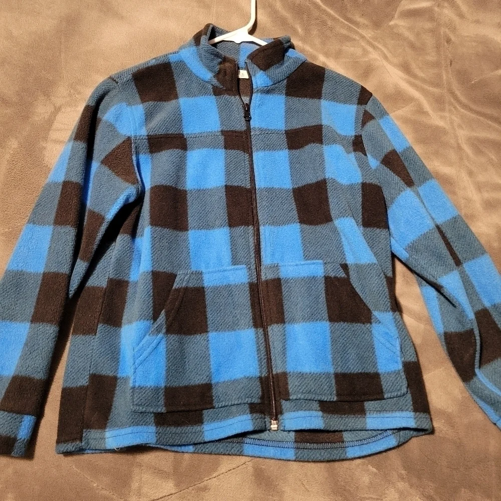 Boys checkered Full Zip up sweater